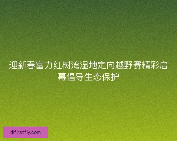 迎新春富力红树湾湿地定向越野赛精彩启幕倡导生态保护 迎新春富力红树湾湿地定向越野赛精彩启幕倡导生态保护